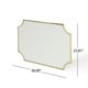 preview thumbnail 7 of 6, Verne Gold Finish Glam Wall Mirror by Christopher Knight Home - N/A