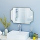 preview thumbnail 2 of 6, Verne Gold Finish Glam Wall Mirror by Christopher Knight Home - N/A