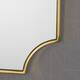 Verne Gold Finish Glam Wall Mirror by Christopher Knight Home - N/A