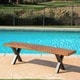 preview thumbnail 2 of 3, Islamorada Outdoor Light-Weight Concrete Picnic Dining Bench by Christopher Knight Home