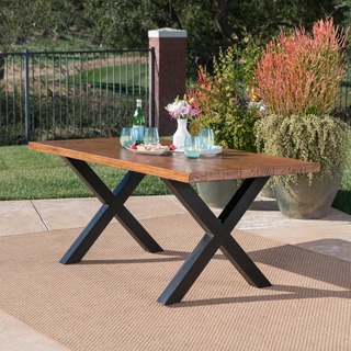 Islamorada Outdoor Rectangle Light-Weight Concrete Dining Table by Christopher Knight Home - 35.00 "W x 70.00 "L x 29.75 "H