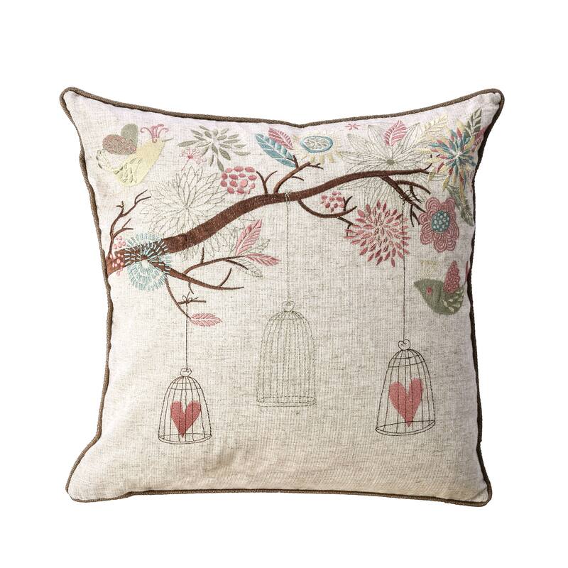 Furniture of America Wit Contemporary Natural Throw Pillows Set of 2