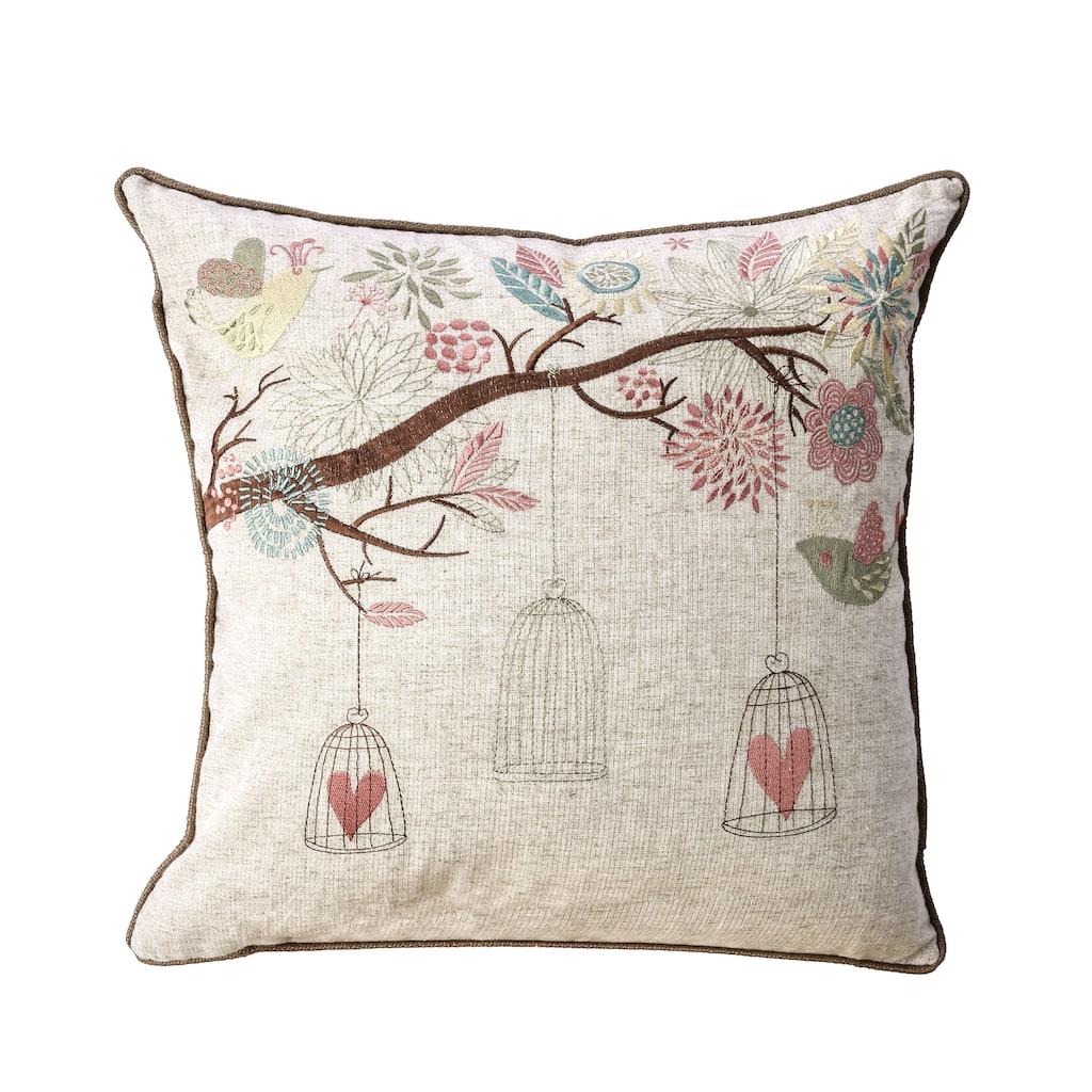 Furniture of America Wit Contemporary Natural Throw Pillows Set of 2