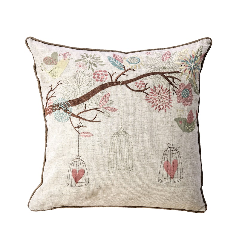 Furniture of America Wit Contemporary Natural Throw Pillows Set of 2