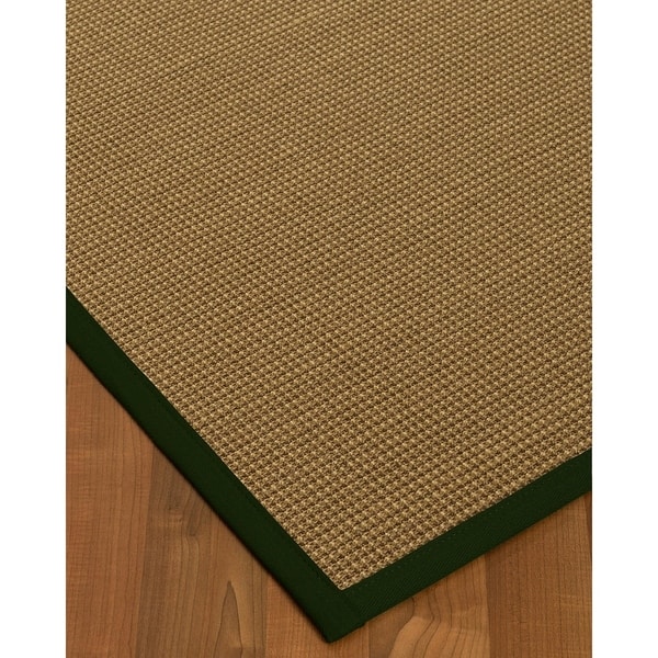 NaturalAreaRugs Crossroads Sisal Area Rug (4' by 6') Moss Border - 4' x 6'