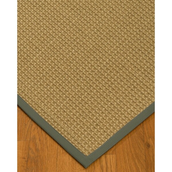 NaturalAreaRugs Logan Custom Sisal (4' x 6') Stone Border - 4' x 6'