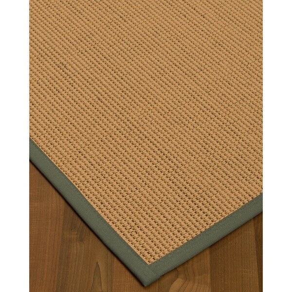 NaturalAreaRugs Sonoma Wool/Sisal Area Rug (4' by 6') Stone Border - 4' x 6'