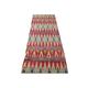 preview thumbnail 7 of 5, Arshs Kafkaz Peshawar Sandies Pink/Green Wool Runner (2'8 x 7'7) - 2 ft. 8 in. x 7 ft. 7 in. - 2 ft. 8 in. x 7 ft. 7 in.