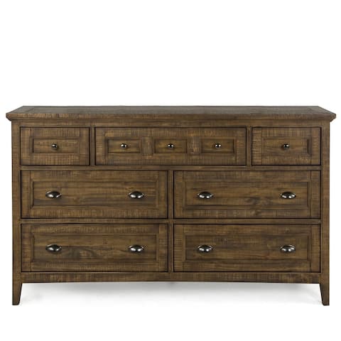 Bay Creek Relaxed Traditional Toasted Nutmeg 7 Drawer Dresser