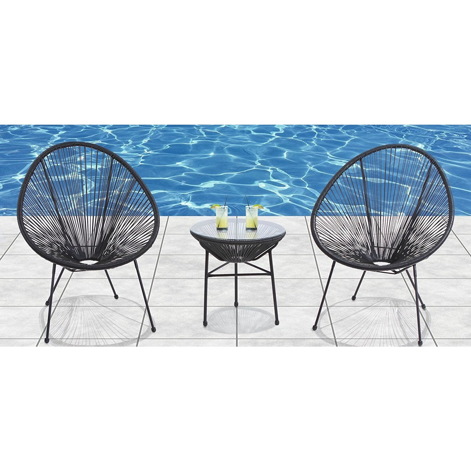 Acapulco All Weather Resort Grade Outdoor Patio Sun Chair 3 Resort Grade Outdoor Patio Sun Chair