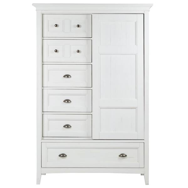 Shop Heron Cove Relaxed Traditional Soft White Sliding Door Chest