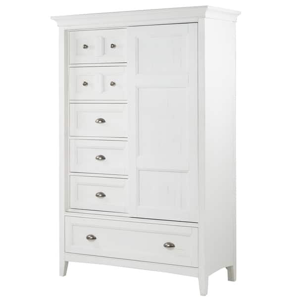 Shop Heron Cove Relaxed Traditional Soft White Sliding Door Chest