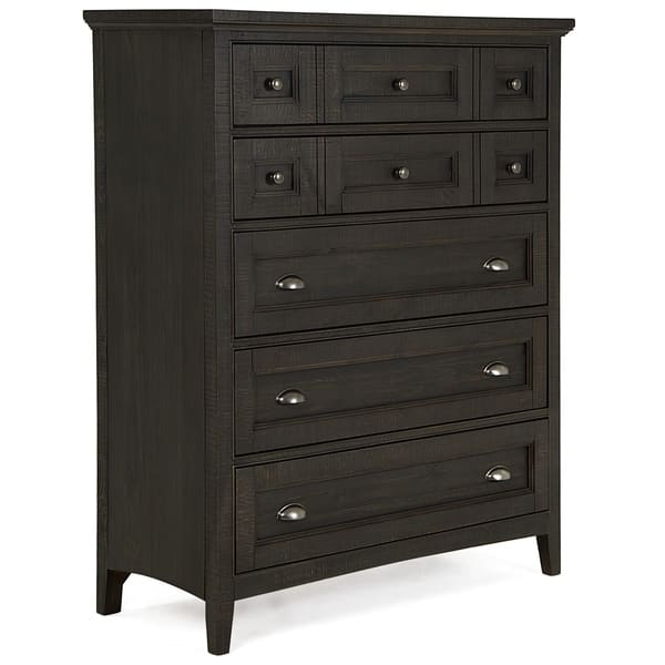 slide 2 of 2, Westley Falls Relaxed Traditional Graphite 5 Drawer Chest