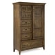 preview thumbnail 4 of 3, Bay Creek Relaxed Traditional Toasted Nutmeg Sliding Door Chest
