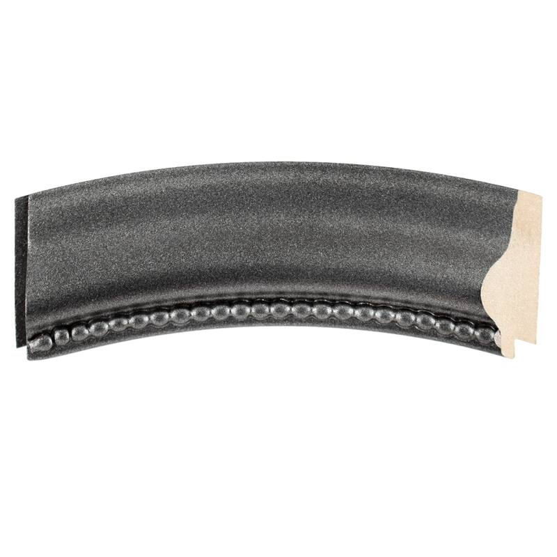 Heritage Framed Rectangle Mirror in Black Silver