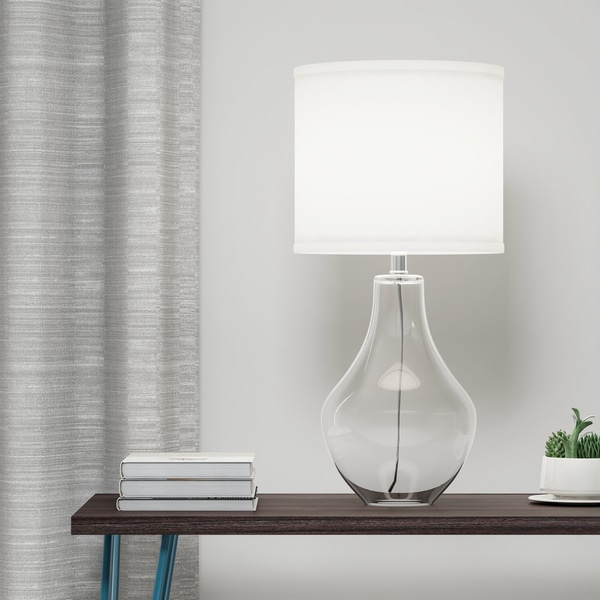 Palm Canyon Sunburst 1-light Clear Glass Table Lamp