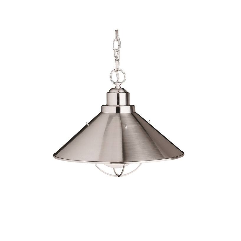 Kichler Lighting Seaside Collection 1-light Brushed Nickel Outdoor Pendant