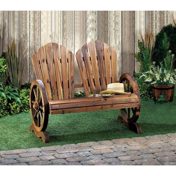 Shop Olmstead Wooden Country Style Wagon Two Seater On Sale
