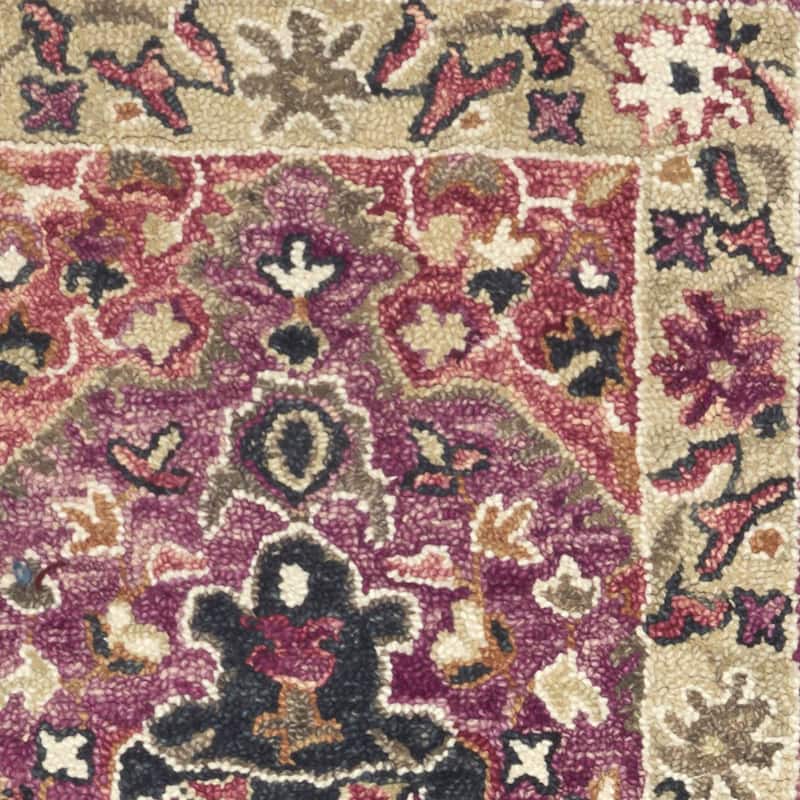 Alexander Home Sahara Boho Medallion Hand-Hooked Wool Area Rug