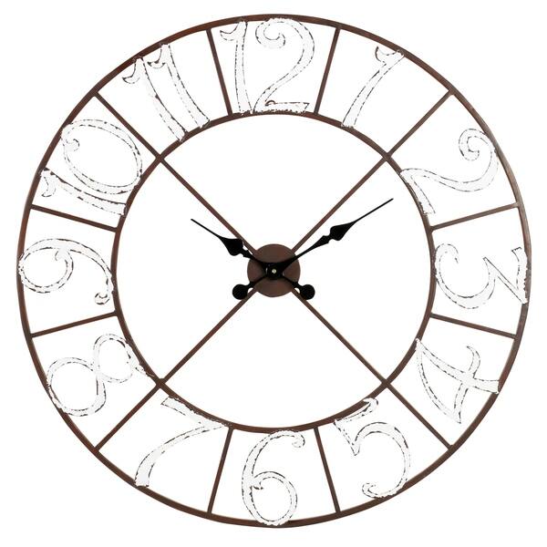 Shop Zandra Metal Wall Clock 30 H X 30 W X 1 5 D On Sale Overstock