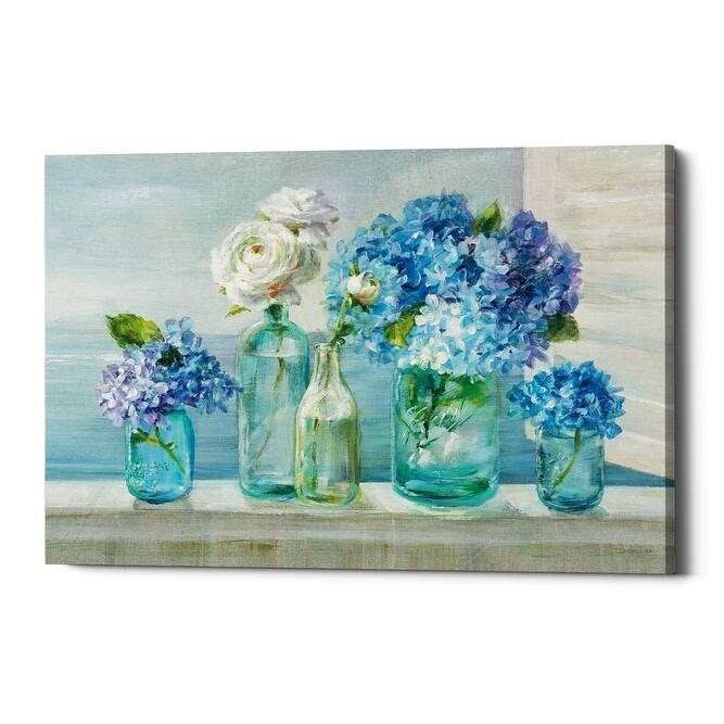 Epic Graffiti "A Beautiful Day at the Beach" by Danhui Nai, Giclee Canvas Wall Art
