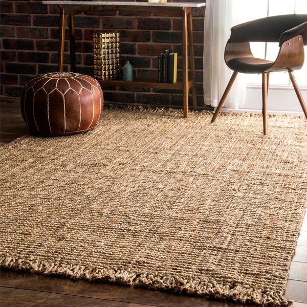 Havenside Home Caladesi Handmade Braided Natural Jute Reversible Area Rug - 5' x 8'