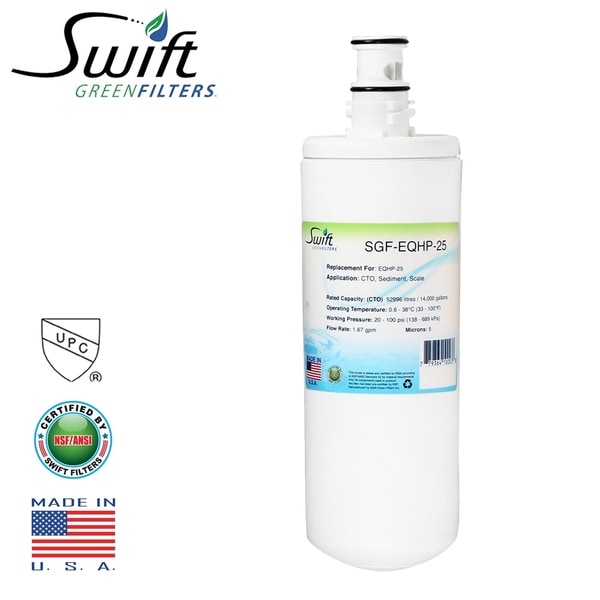 Replacement for Bunn Bunn EQHP-25 Water Filter by Swift Green Filters SGF-EQHP-25 - White