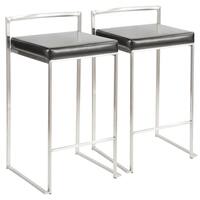 Silver Orchid Forrest Stackable Counter Stool (Set of 2)