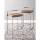 Silver Orchid Forrest Stackable Counter Stool (Set of 2) - Thumbnail 10