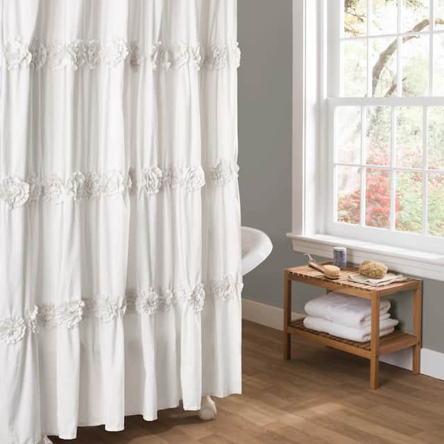 Copper Grove Nolana Shower Curtain - White
