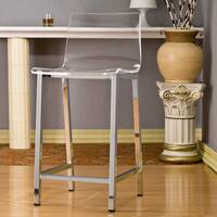 Pure Decor Clear Acrylic Counter Stool