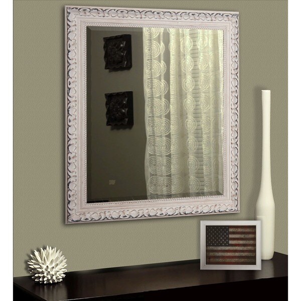The Gray Barn Highbury French Victorian White Wall/ Vanity Mirror
