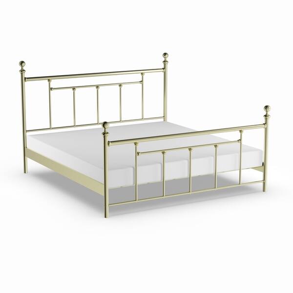 Shop Copper Grove Aster Classic Brass Metal Head And Footboard Bed