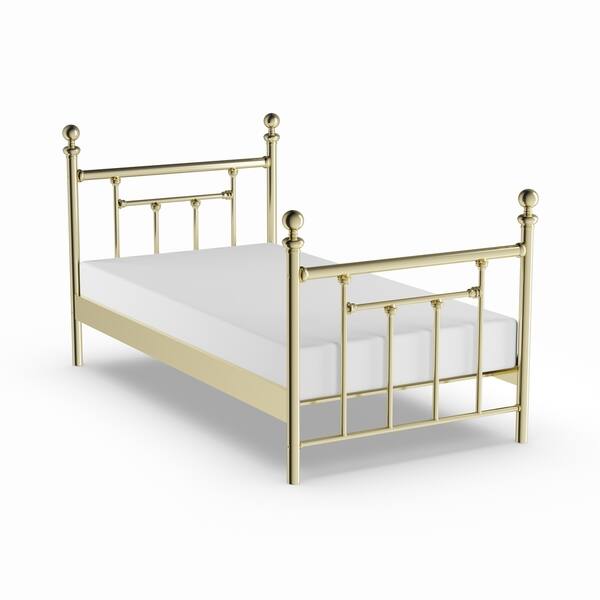 Shop Copper Grove Aster Classic Brass Metal Head And Footboard Bed
