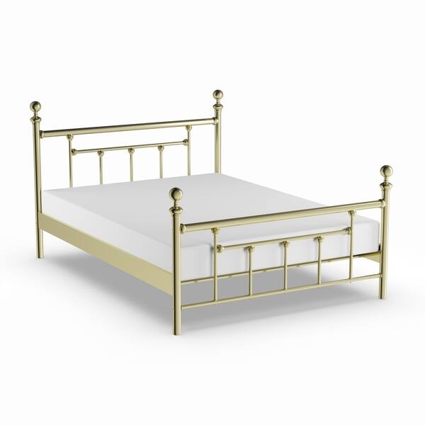 Shop Copper Grove Aster Classic Brass Metal Head And Footboard Bed