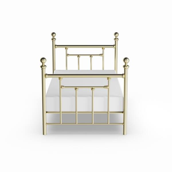 Shop Copper Grove Aster Classic Brass Metal Head And Footboard Bed