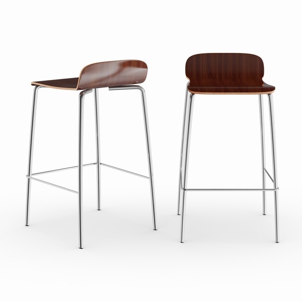 Carson Carrington Havdrup Contemporary Stackable Barstool (Set of 2)