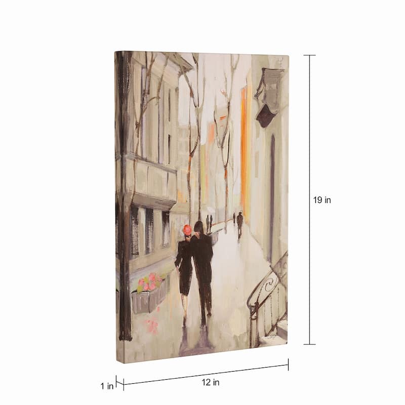 Copper Grove 'Village Promenade Neutral' Canvas Art
