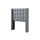 preview thumbnail 6 of 22, Strick & Bolton Roth Grey Linen Wingback 4-drawer Storage Bed
