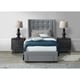 preview thumbnail 2 of 22, Strick & Bolton Roth Grey Linen Wingback 4-drawer Storage Bed
