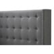 preview thumbnail 8 of 22, Strick & Bolton Roth Grey Linen Wingback 4-drawer Storage Bed