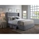 preview thumbnail 22 of 22, Strick & Bolton Roth Grey Linen Wingback 4-drawer Storage Bed Grey - King