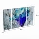 preview thumbnail 7 of 7, Copper Grove Blue Flower Canvas Wall Art