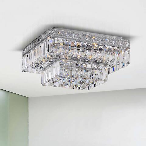 Silver Orchid Taylor 2-tier Chrome Crystal Chandelier