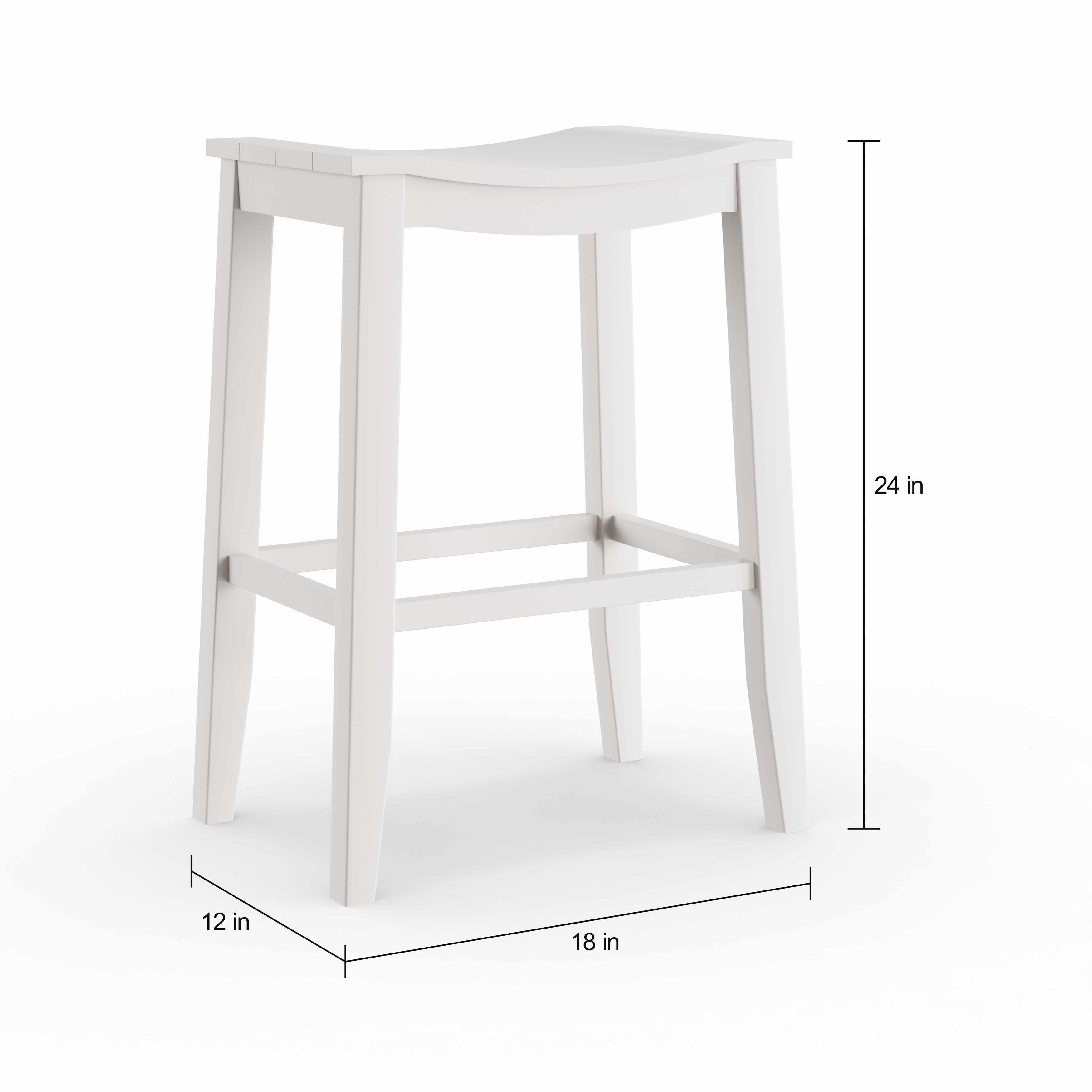 The Gray Barn Mule Patch White Finish Saddle Counter Stool The Gray Barn Mule Patch White Finish Saddle Counter Stool