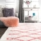 preview thumbnail 16 of 47, nuLOOM Soft and Plush Cloudy Shag Diamond Rug
