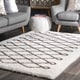 preview thumbnail 4 of 47, nuLOOM Soft and Plush Cloudy Shag Diamond Rug