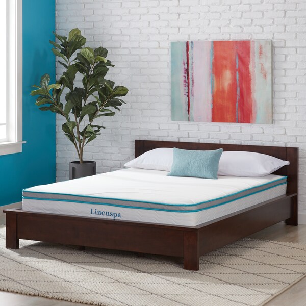 LINENSPA 8-inch Queen-size Memory Foam and Spring Mattress