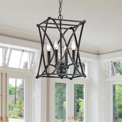 The Gray Barn Inyo Iron Antique Black Chandelier