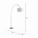 preview thumbnail 5 of 16, Strick & Bolton Isa Contemporary Nickel Arched Floor Lamp - N/A
